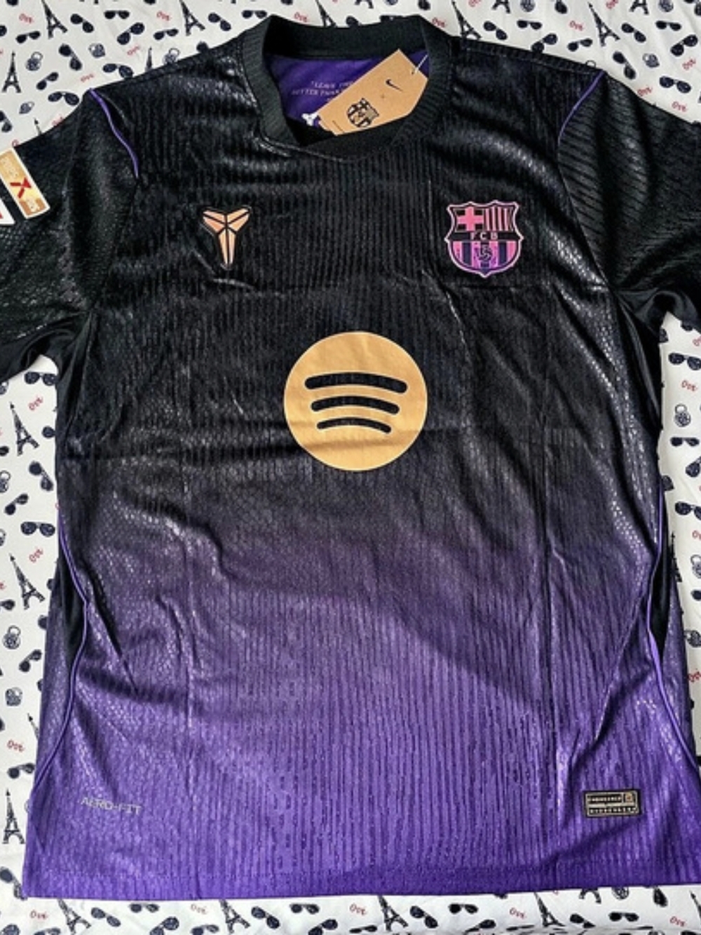 FC Barcelona 2025/26 Lamine Yamal #10 jersey Purple & Black Athletic Jersey
